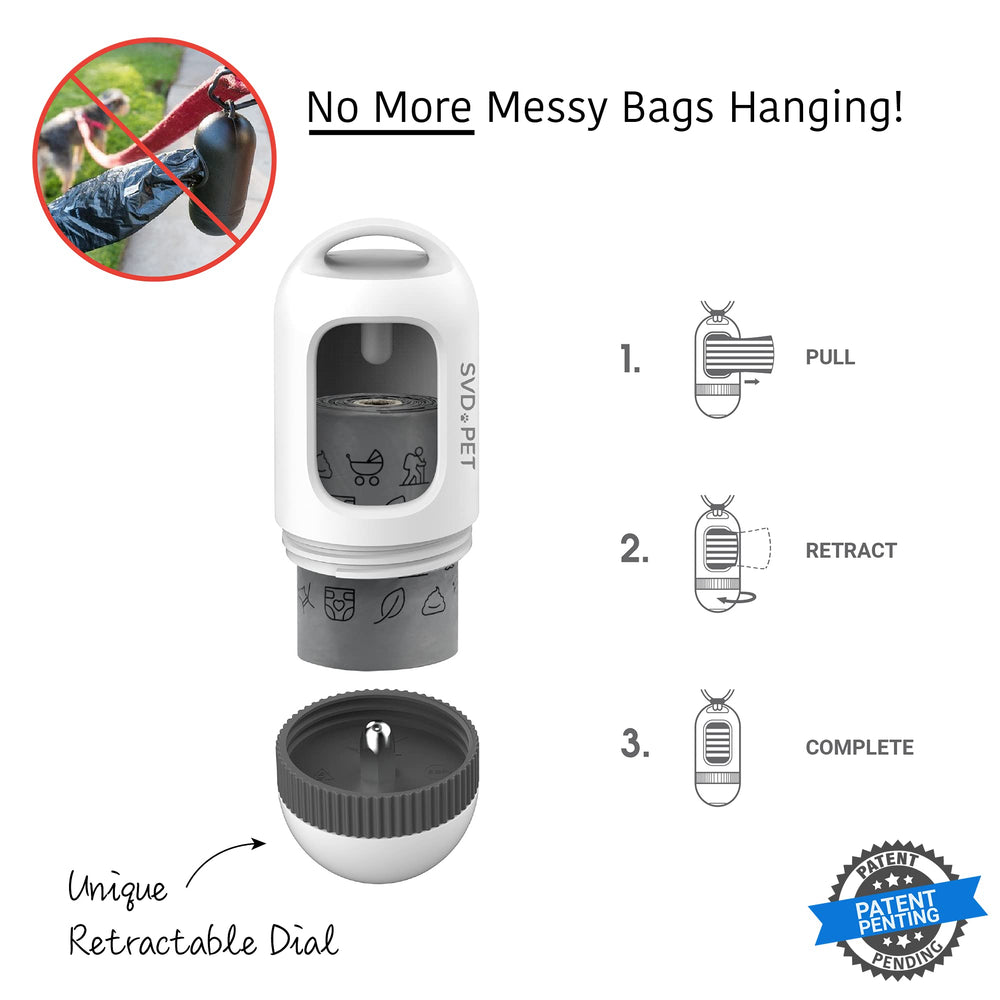 SVD.PET dispenser retractable dial feature shown in action