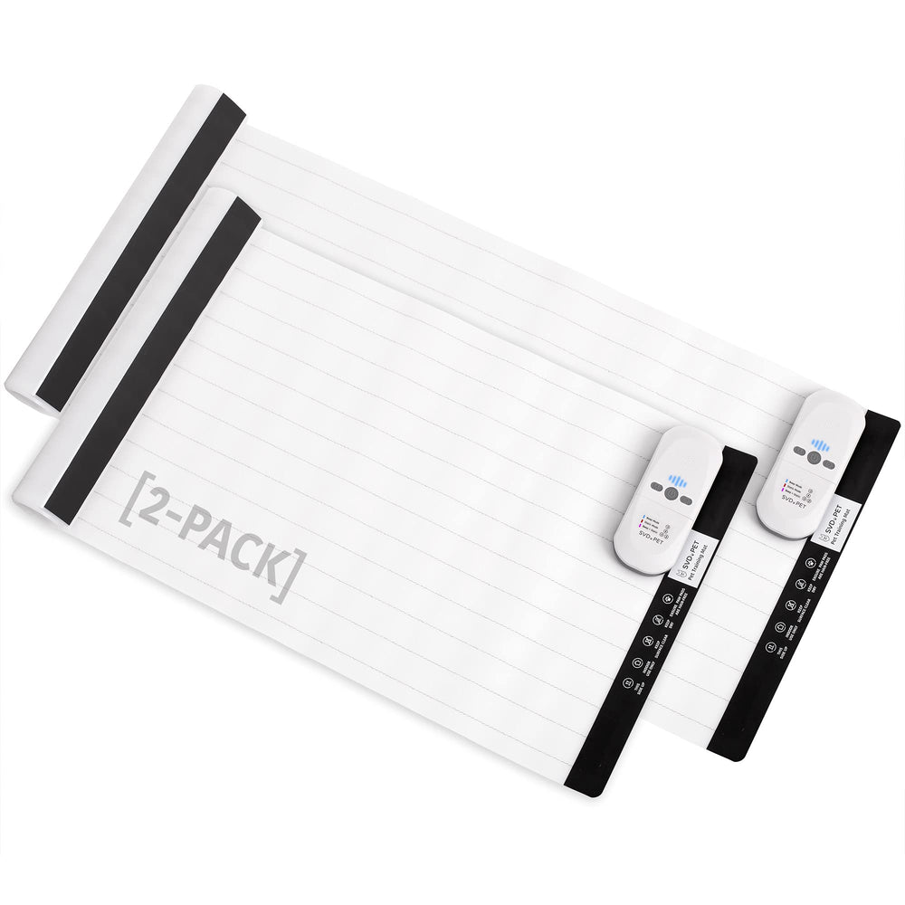 SVD.PET training mats two-pack covering multiple indoor areas for effective training.