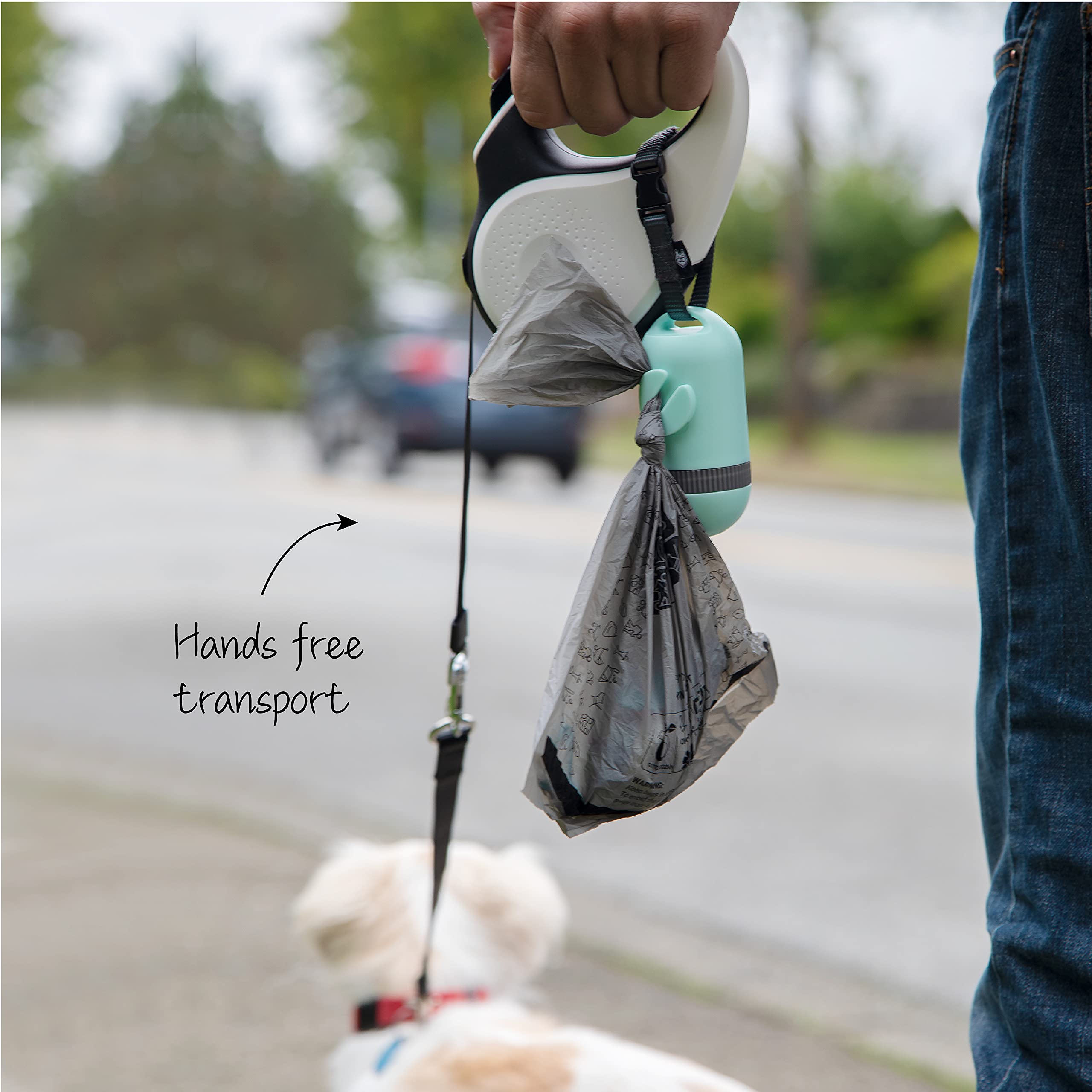 SVD.PET compact Misty Jade design complements purses and backpacks.