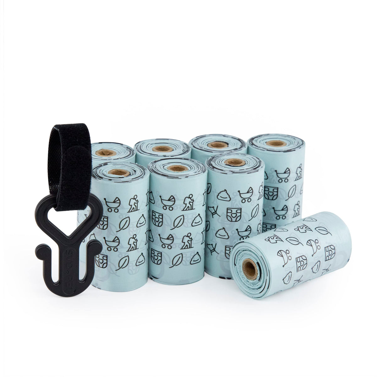 SVD.PET poop bag rolls in 120-count for daily walks and refills