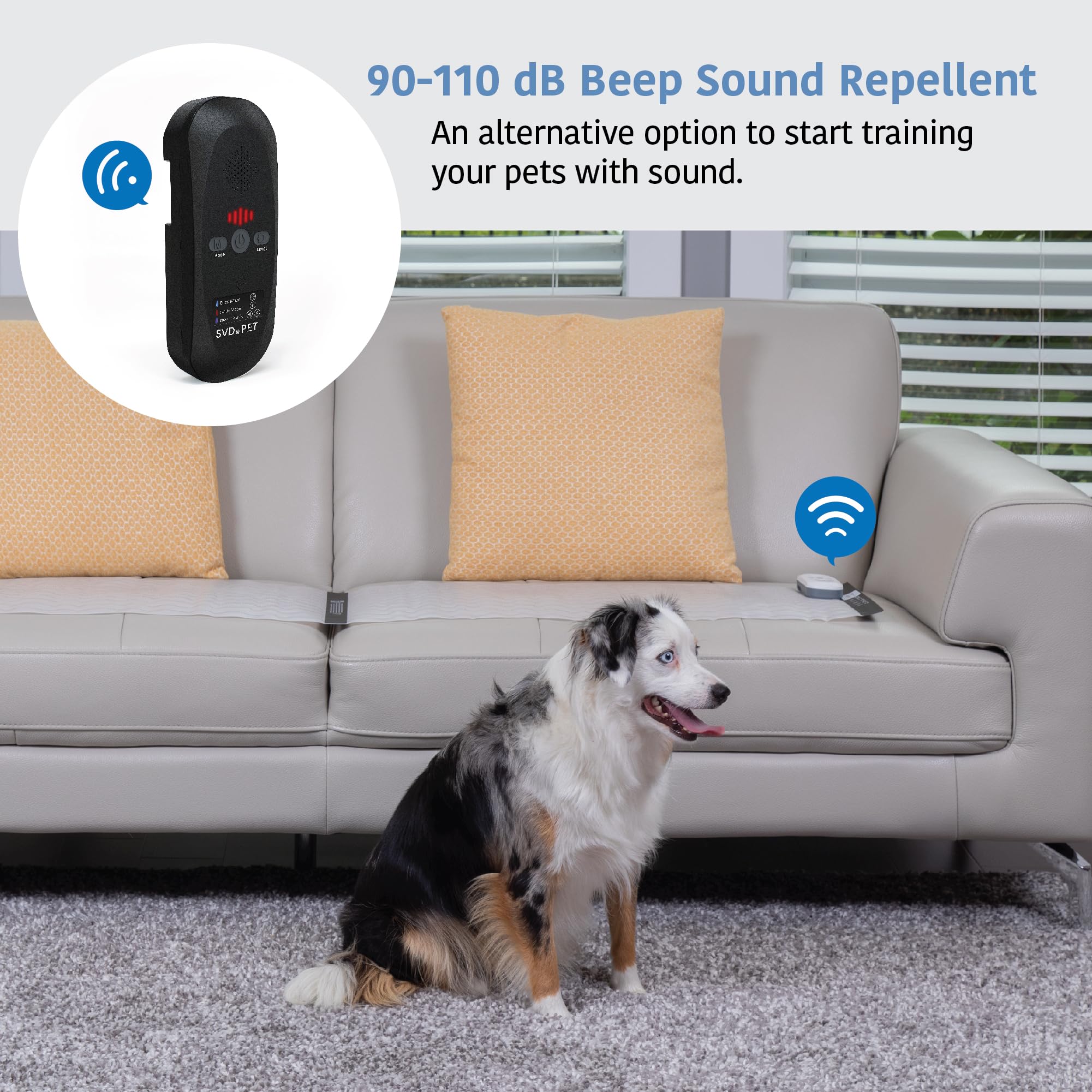 SVD.PET pet-safe protection shows automatic mode disable when pet present.