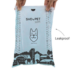 SVD.PET waste bag holder enabling hands-free bag access