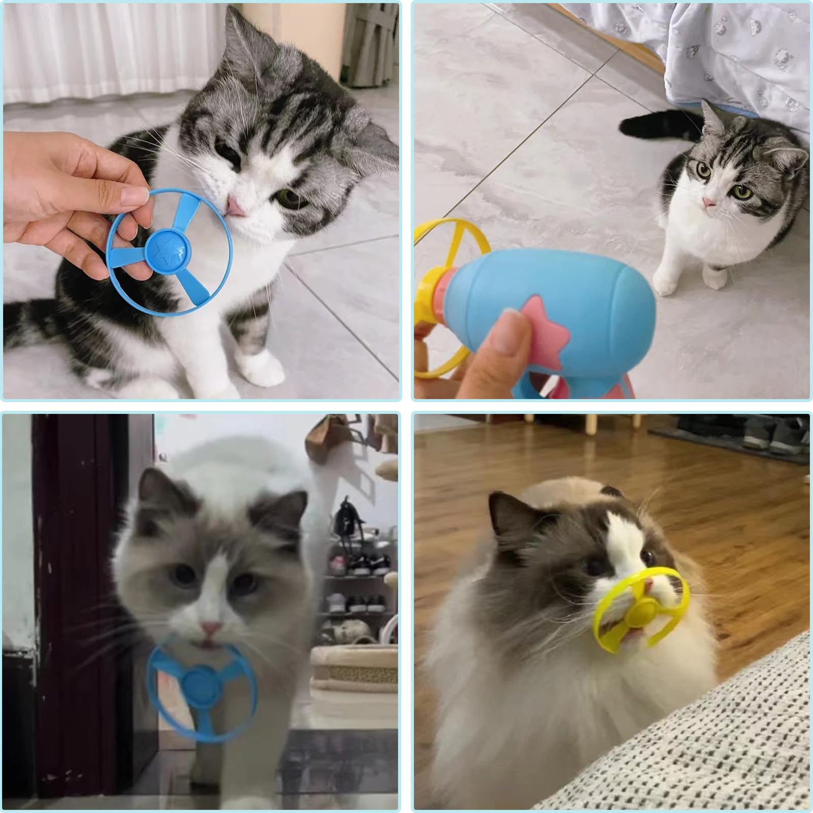 Svemei cat fetch toy launcher enhances hunting instincts during play