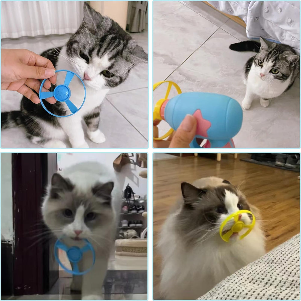 Svemei cat fetch toy launcher enhances hunting instincts during play