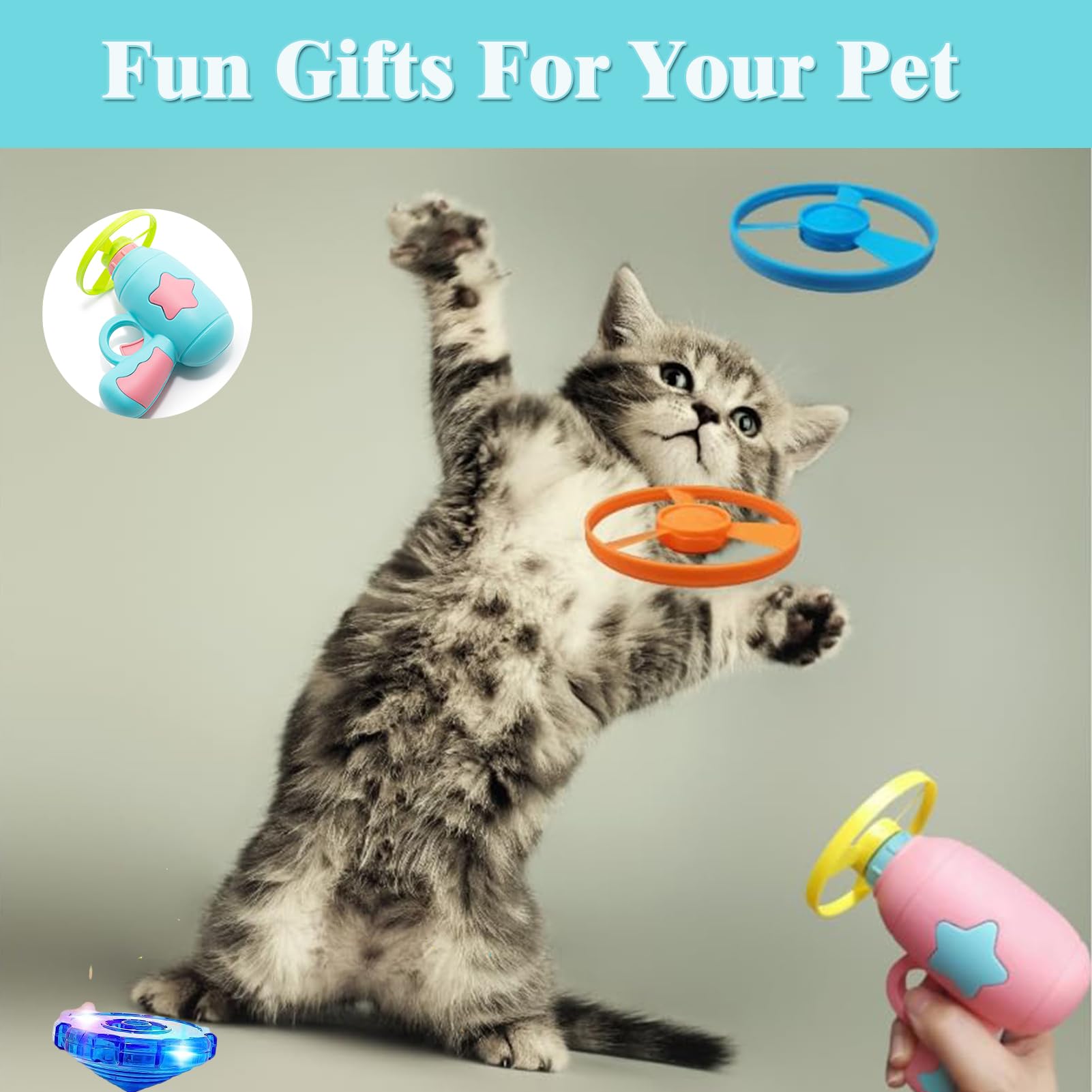 Svemei cat fetch toy propeller replacement pack shows easy maintenance