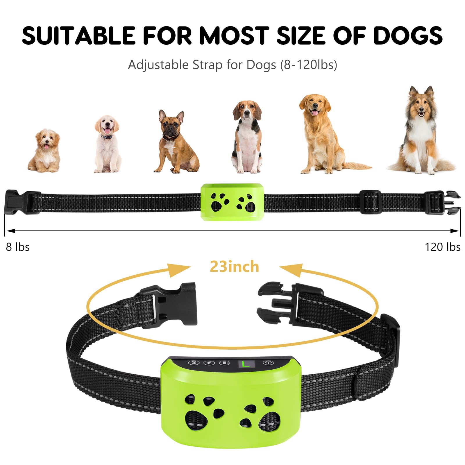 Svtrat bark collar 7 level sensitivity for tailored training