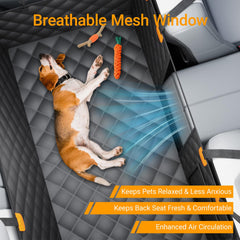 SW PRODUCTS backseat full-coverage protection guards seats from fur, mud, and scratches.