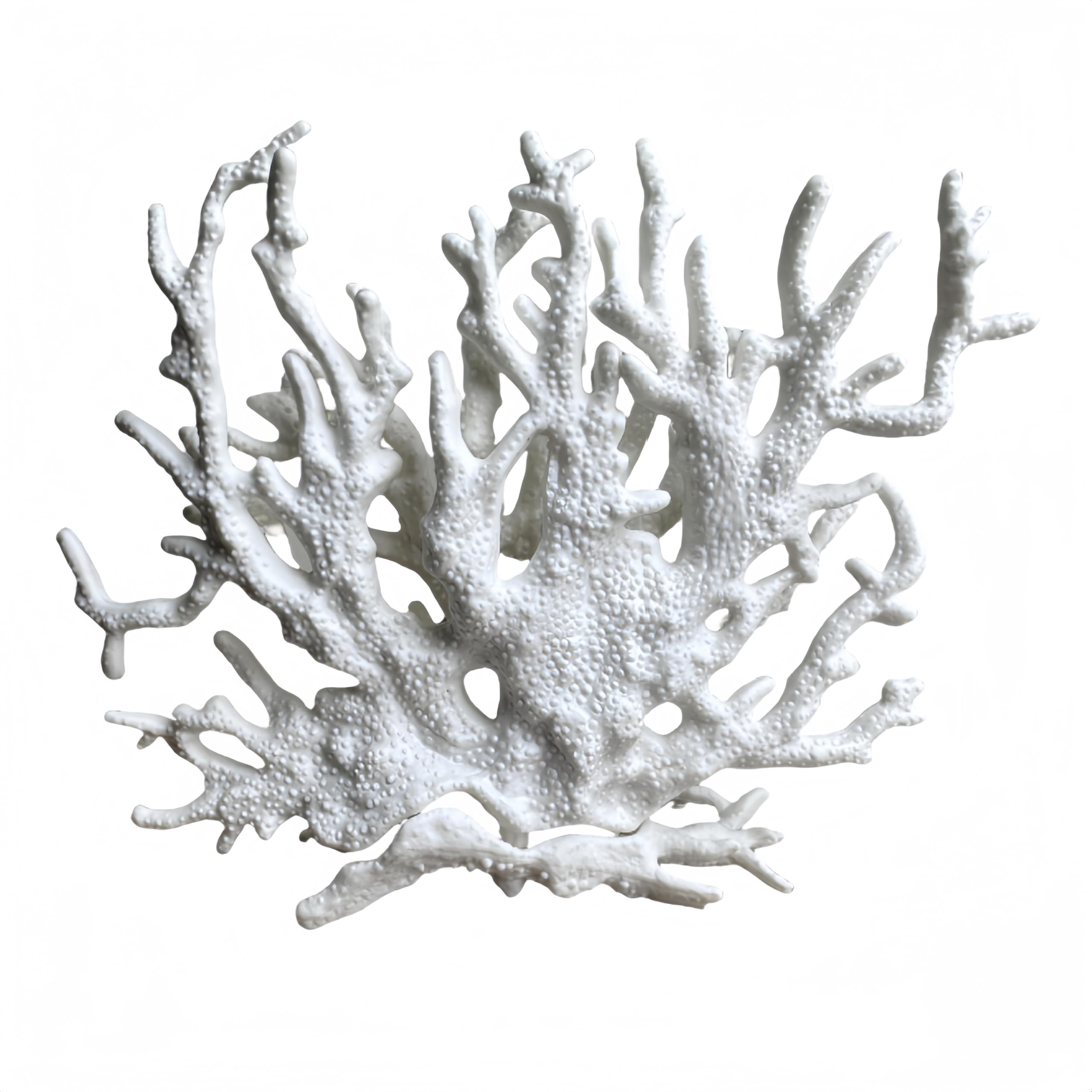 SwandTanpand white coral ornament enhances small tanks with vibrant reef-like appeal.