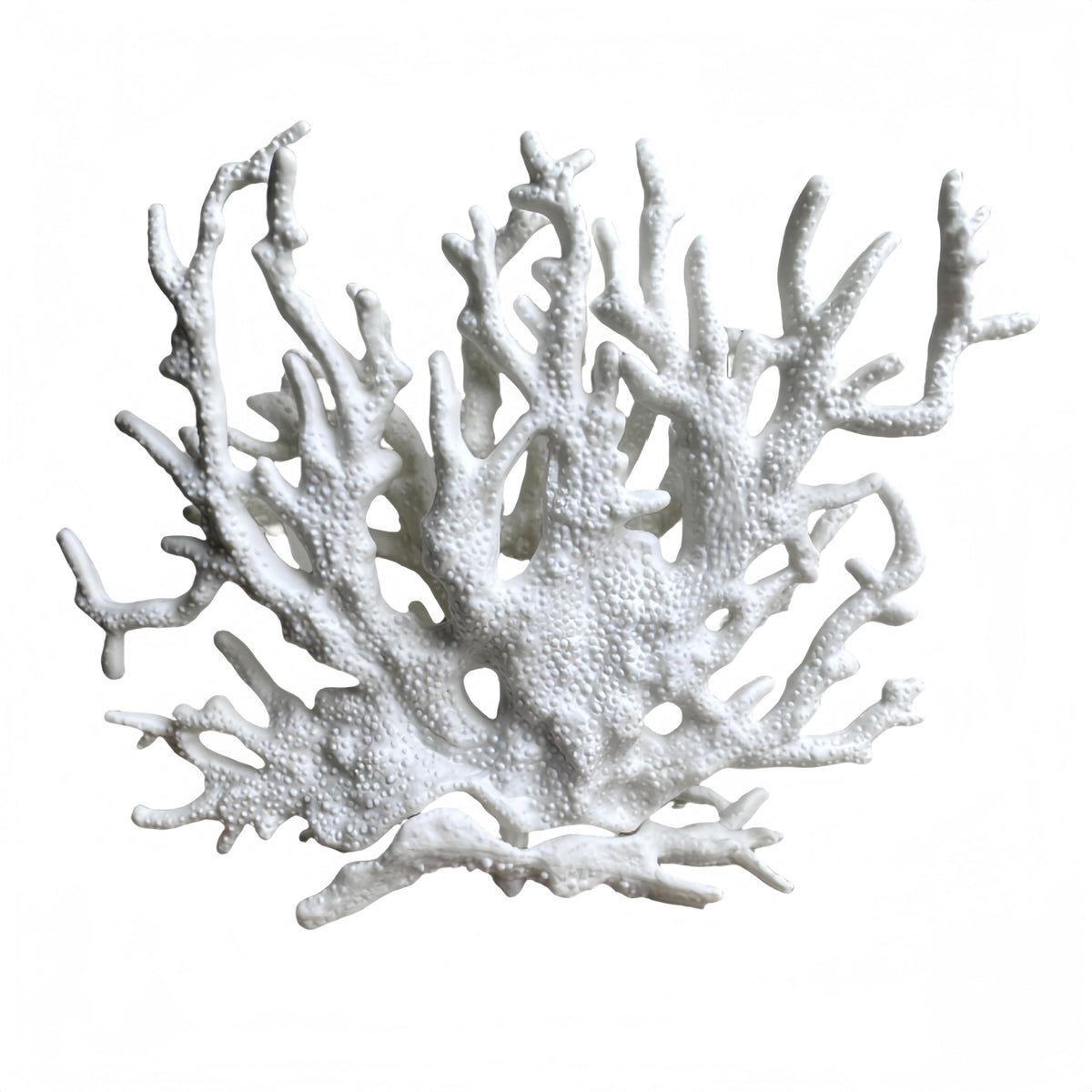 SwandTanpand white coral ornament enhances small tanks with vibrant reef-like appeal.