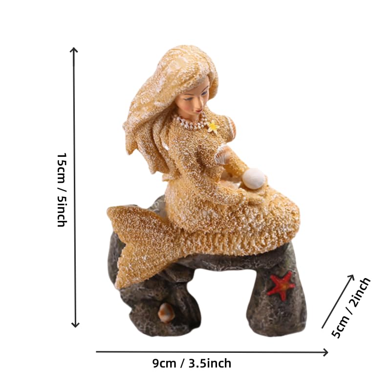 SwandTanpand mermaid garden aquarium decor creating whimsical underwater scenery