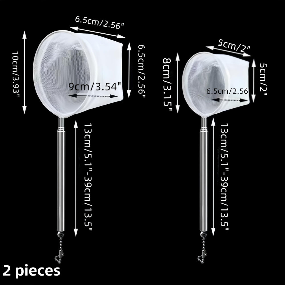 SwandTanpand retractable 46 cm aquarium net extending reach to corners.