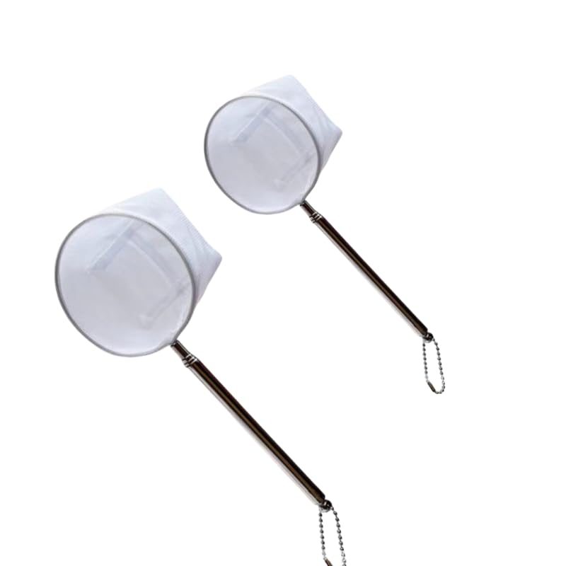 SwandTanpand small 21cm aquarium net with long handle for gentle shrimp catching.