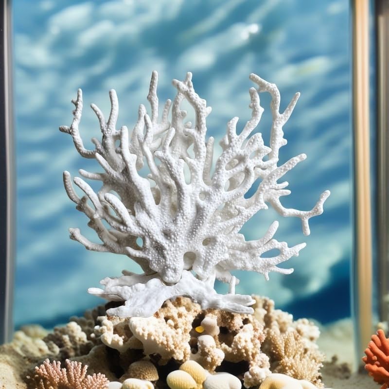 SwandTanpand small-tank decor white pairs with 5–20 gallon aquariums.