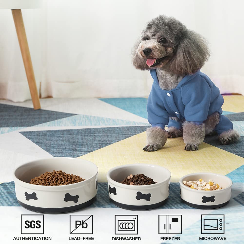 Sweejar 35oz medium dog bowl ideal for dry kibble and water.
