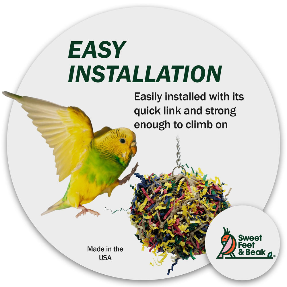 Sweet Feet and Beak enrichment toy promotes mental engagement during play