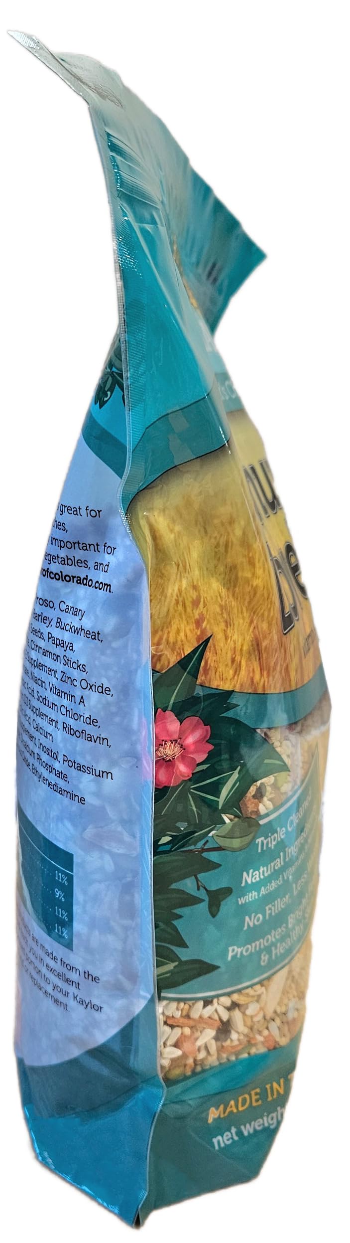 Sweet Harvest conure and lovebird feeding setup demonstrates easy daily portions.