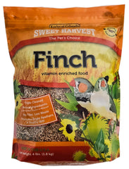 Sweet Harvest Finch Food 4lb bag seed mix ready for backyard feeding