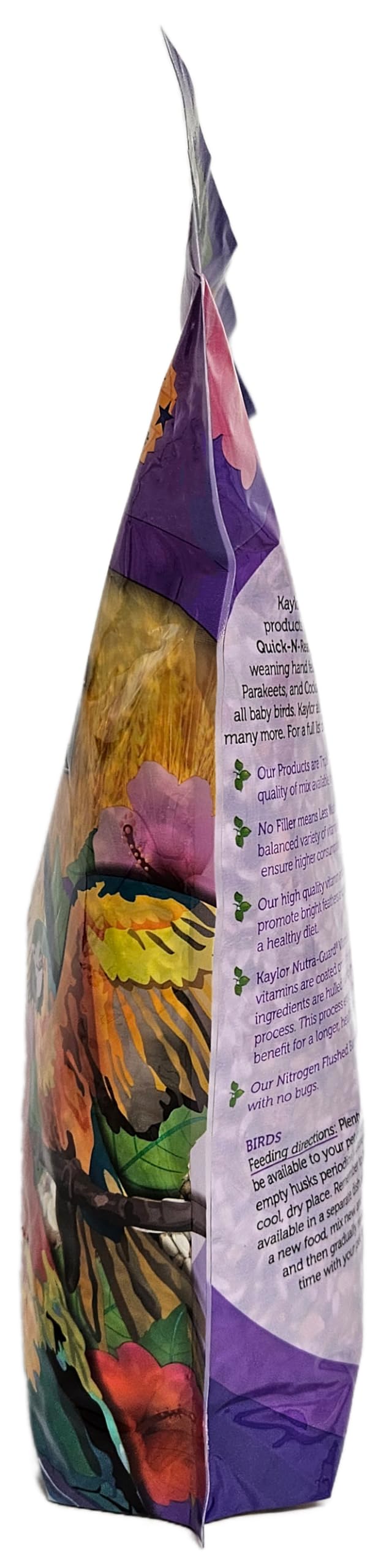 Sweet Harvest Macaw mealtime scene features a macaw enjoying a wholesome snack.