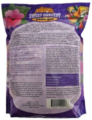 Sweet Harvest Macaw seed mix close-up shows diverse seeds and nuts for enrichment.