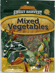 Sweet Harvest mixed-vegetables-treat-bag: 2.5 oz package for healthy bird snacking.