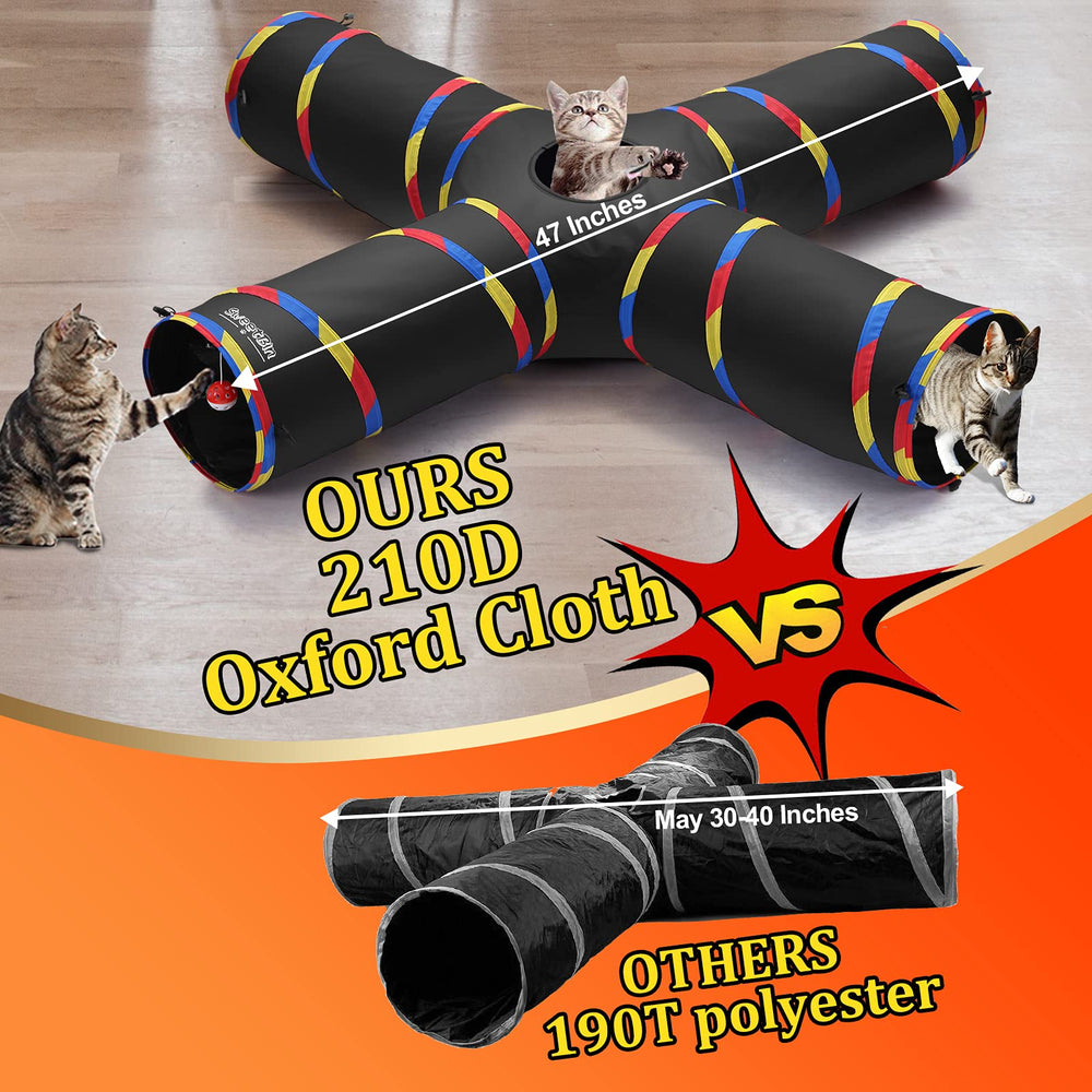 SweetBin indoor-outdoor cat tunnel offers versatile play space.