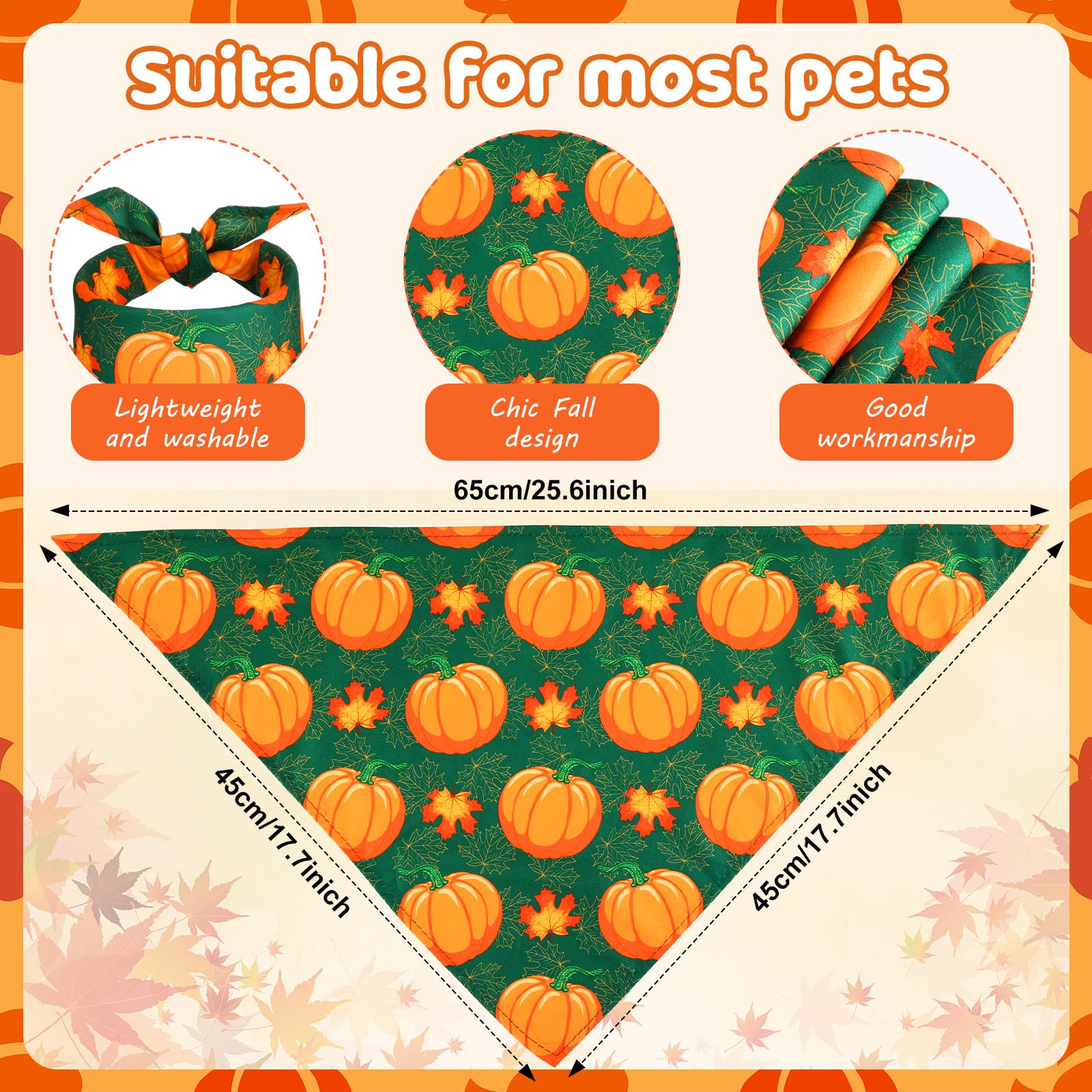 Sweetude pinecones pattern bandana highlights rustic elegance for daily wear and photoshoots