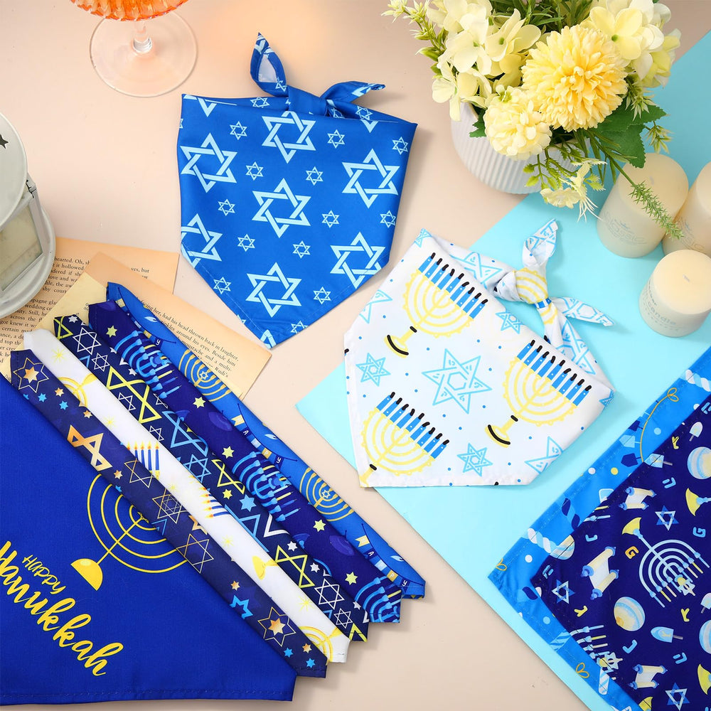 Sweetude Hanukkah dog bandana folded for compact storage