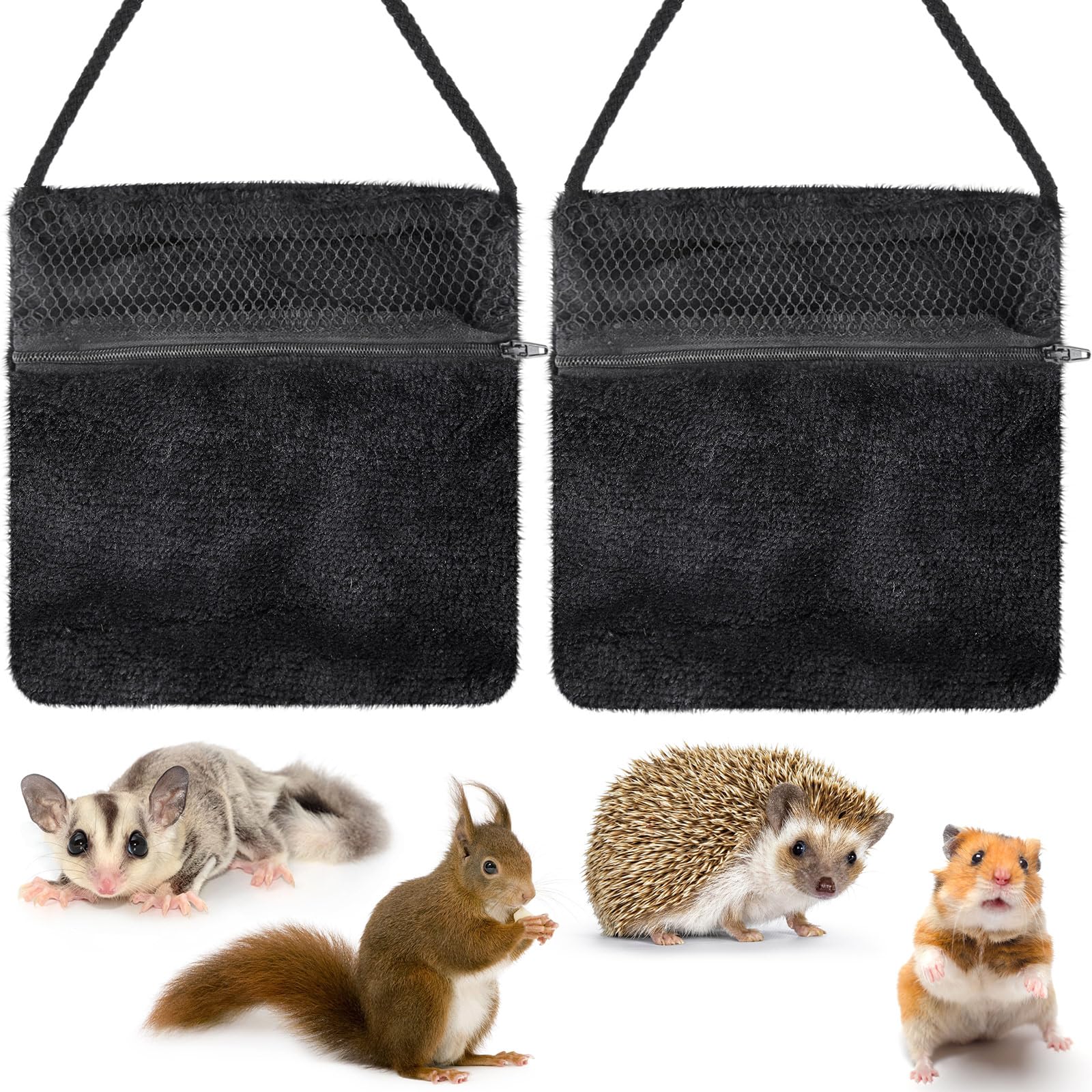 Sweetude sugar glider bonding pouch closeup shows soft flannel material for comfort.
