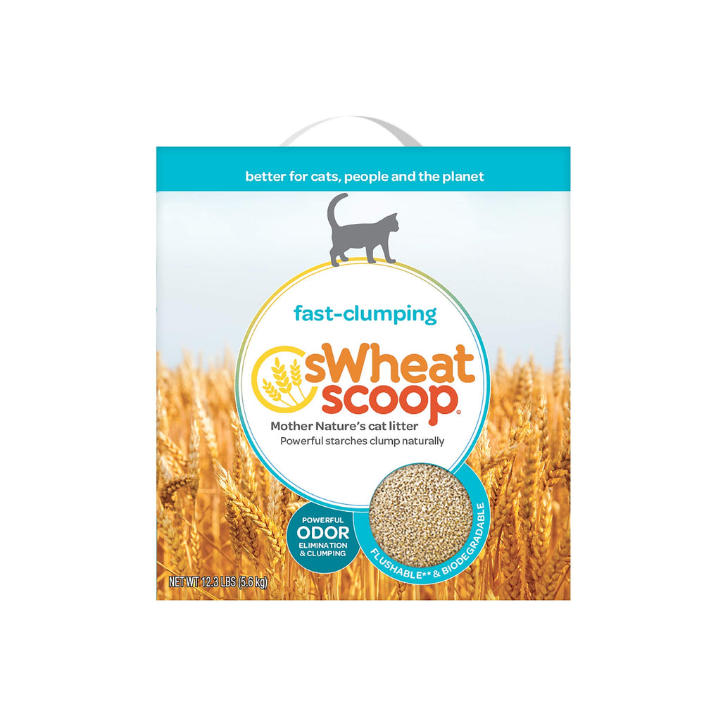 sWheat Scoop Multi-Cat Litter biodegradable-packaging highlights eco-friendly disposal