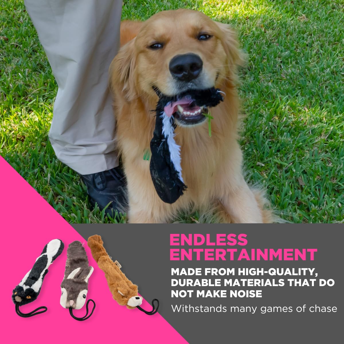 SwiftPaws Critter Pack durable fabric for rugged, long-lasting games.