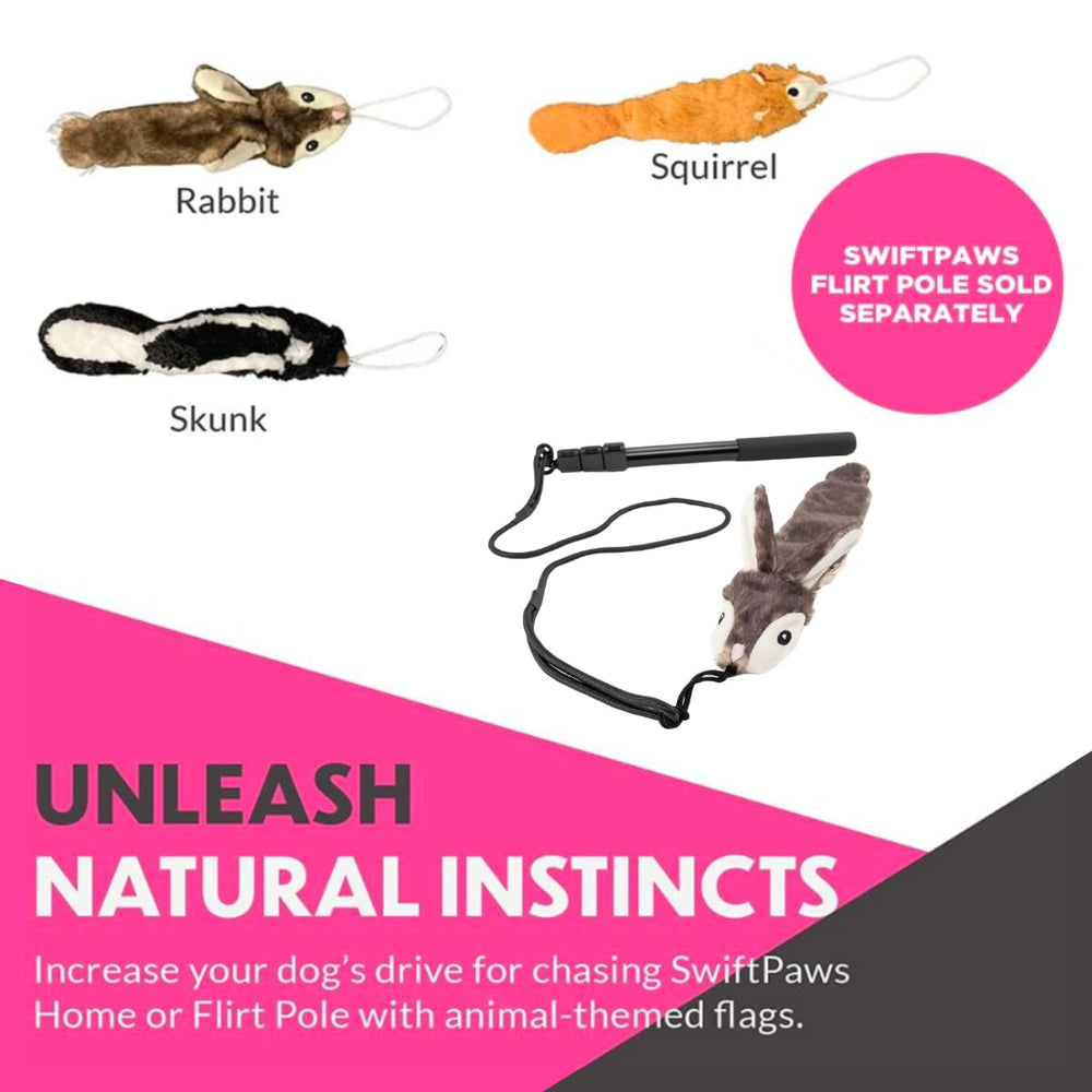 SwiftPaws Critter Pack noise-free design reduces distractions during play.