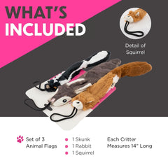 SwiftPaws Critter Pack rabbit flag ideal for lively fetch and training.