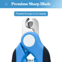 Swihauk heavy duty nail clippers silicone cover in use for safe storage