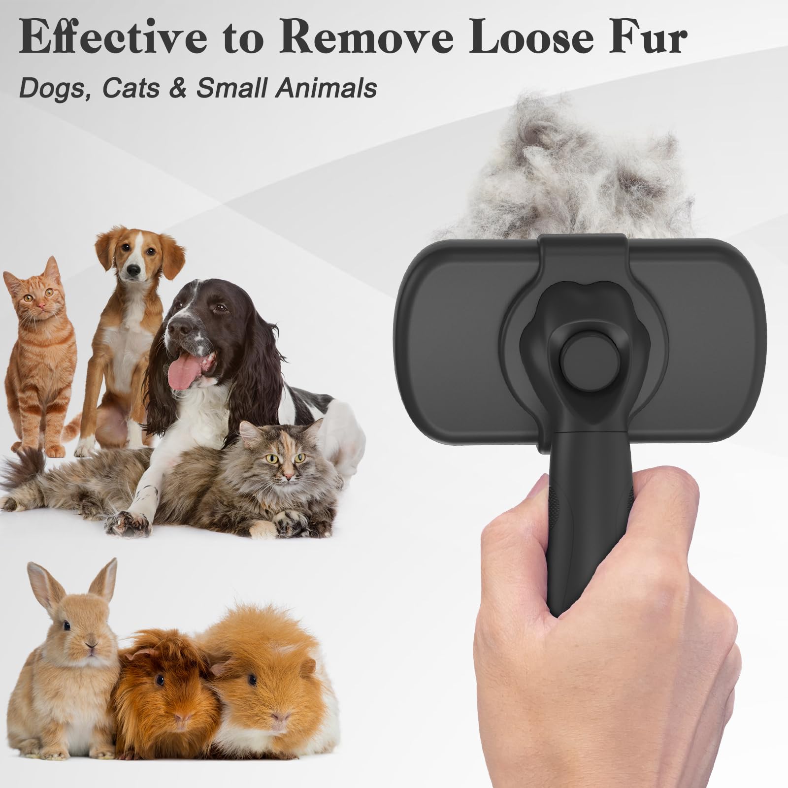 Swihauk long and short hair friendly design targets loose fur efficiently.