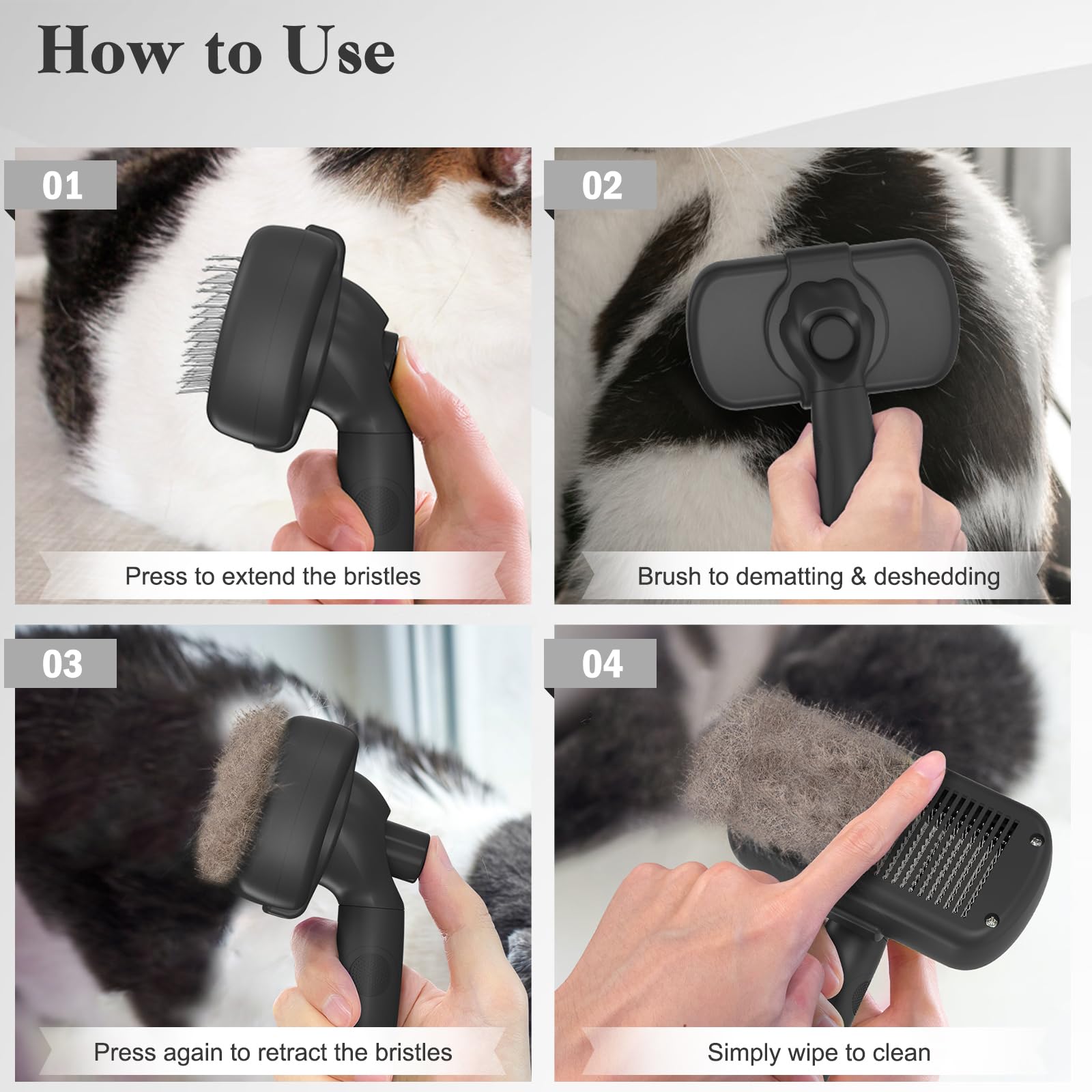 Swihauk puppy kitten-safe design supports gentle grooming during early pet care.