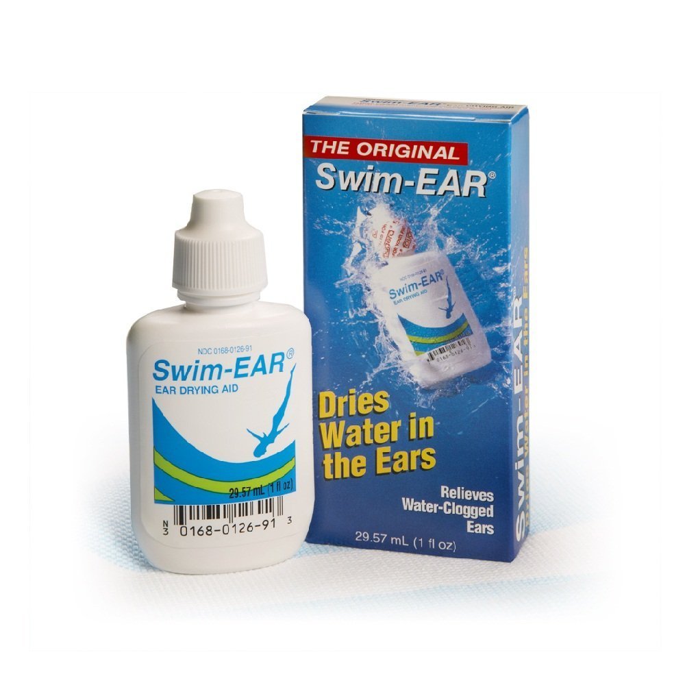 Swim-EAR Drying Aid bottle—precise drops to dry water-clogged ears after swimming.