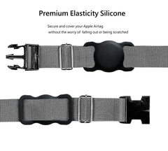 Swincho AirTag holder quick-install demonstration on an existing collar