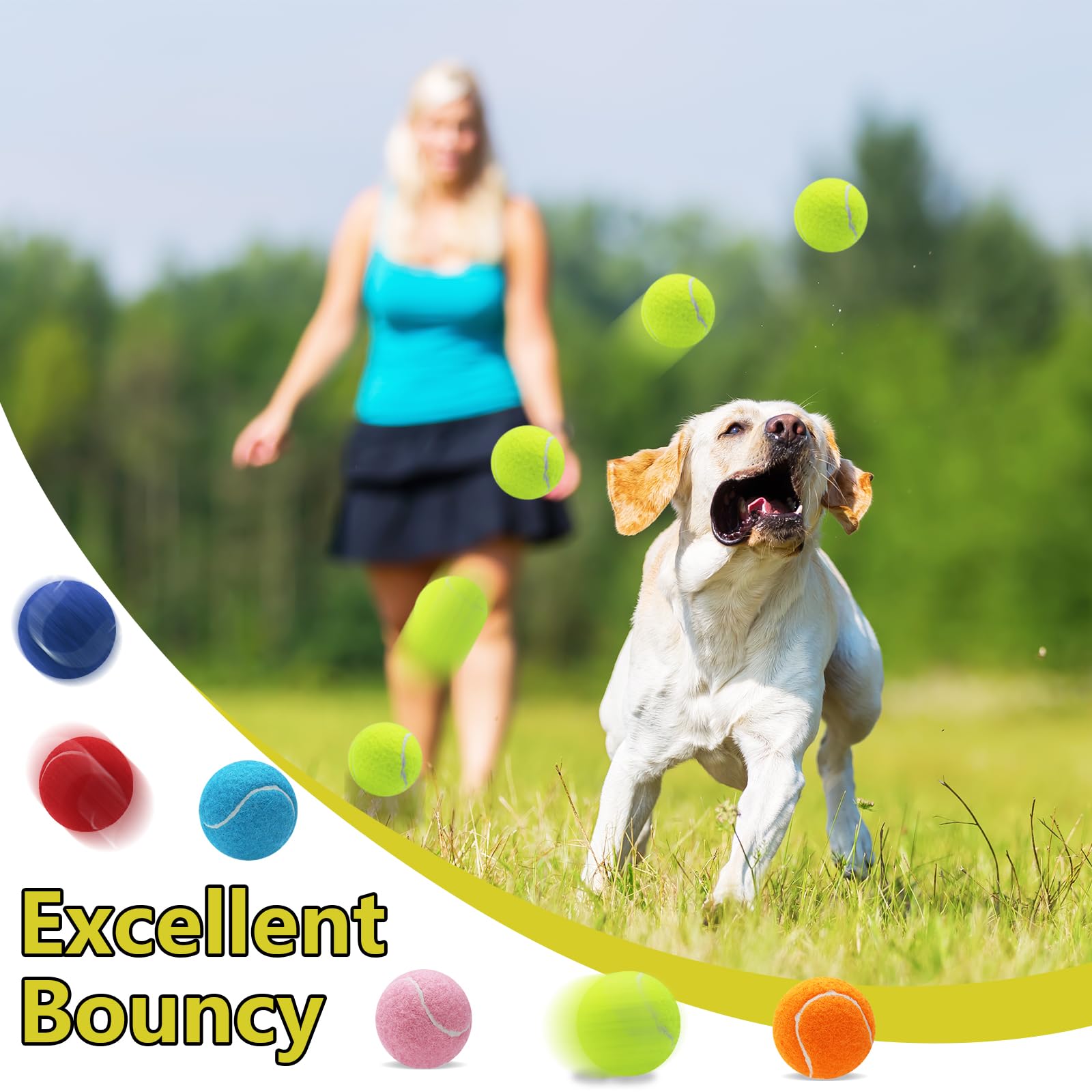 Swingers bright fluorescent balls attract dogs and encourage lively interactive play.