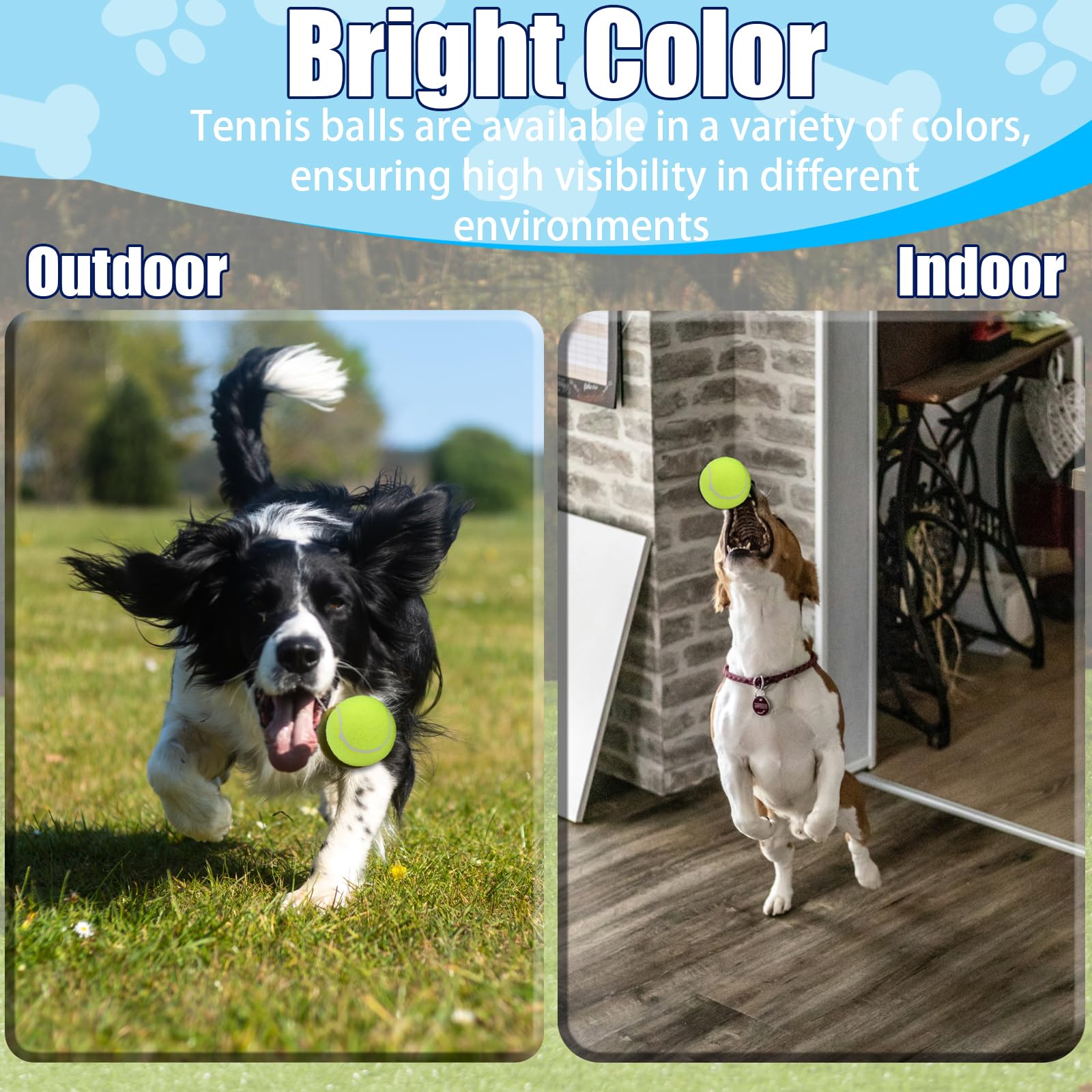 Swingers durable dog balls made of natural rubber and felt.