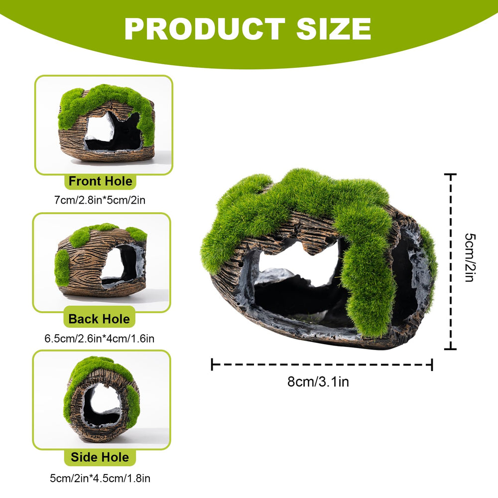 Swirge broken barrel cave resin with smooth edges protects fish while offering shelter.
