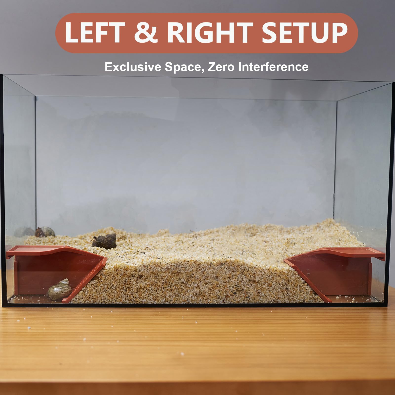 Swirge multi-size hideaway image shows secure retreats suitable for geckos and small tortoises.