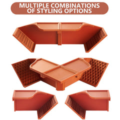 Swirge quick-connect accessories streamline reconfigurations and quick cleaning between setups.