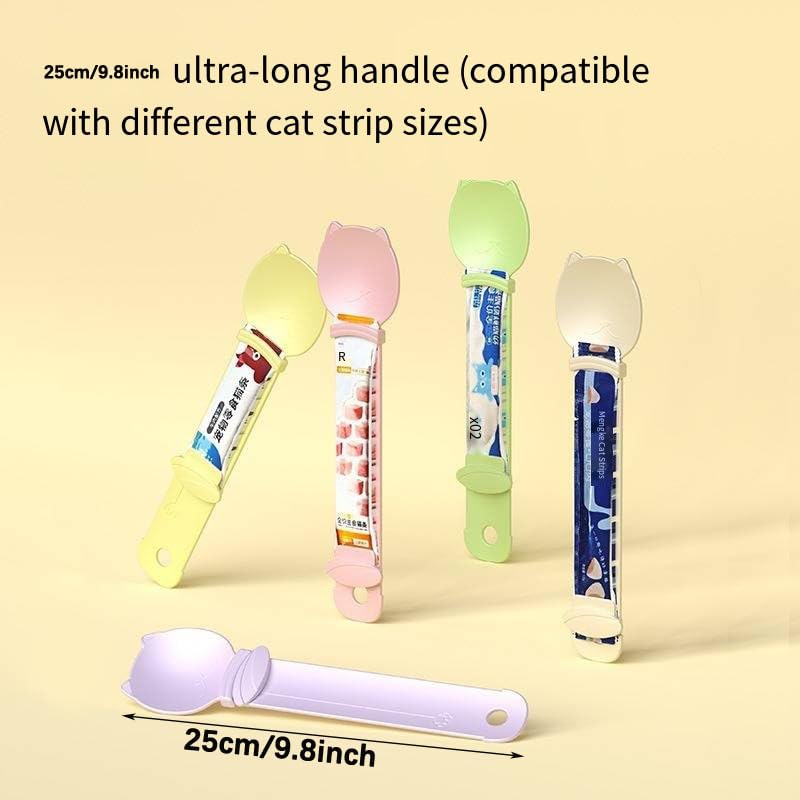 SWOAWO Cat Strip Feeder Spoon is dishwasher-safe for easy cleaning.