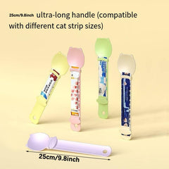 SWOAWO Cat Strip Feeder Spoon is dishwasher-safe for easy cleaning.