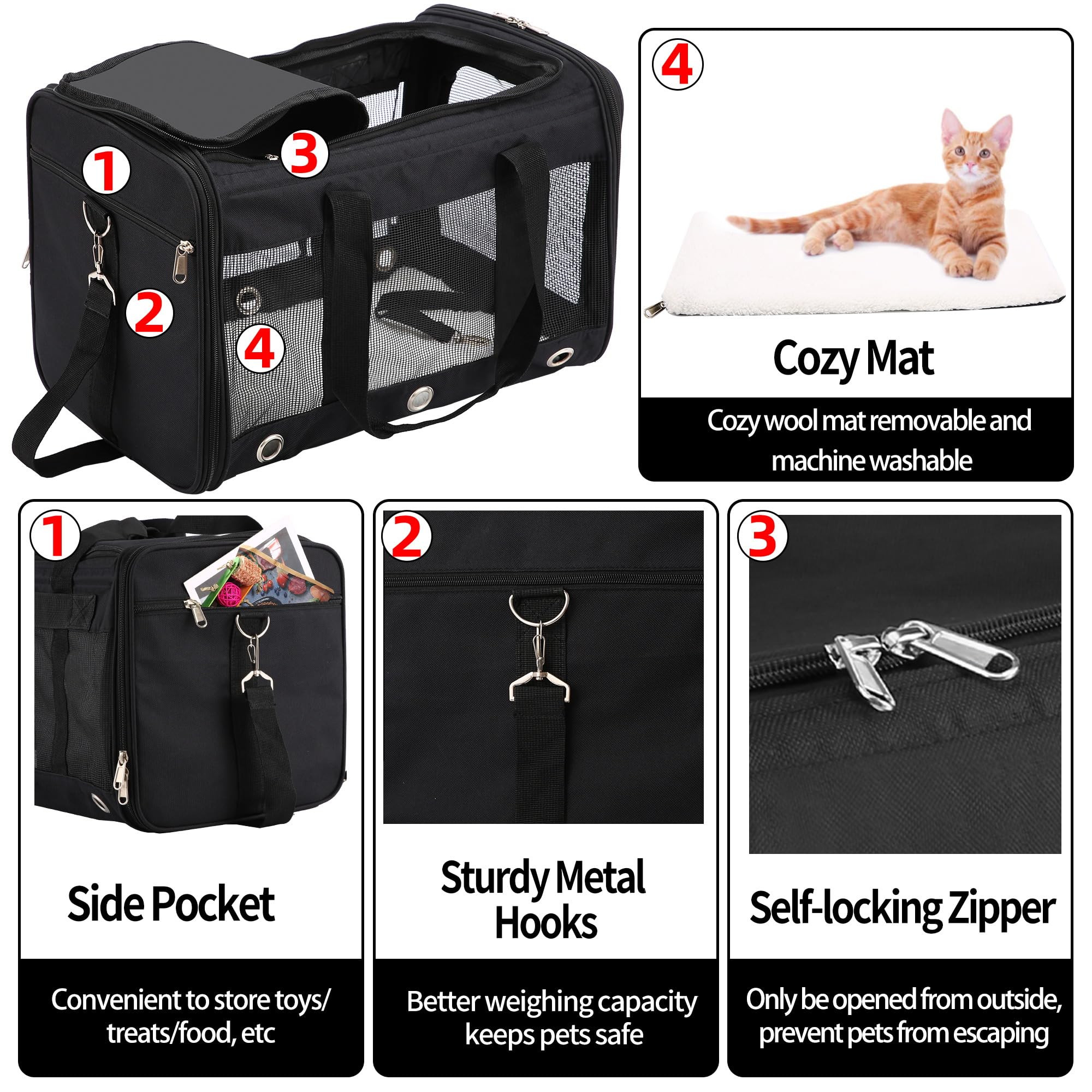 SWUVVI soft-sided carrier folded for compact storage