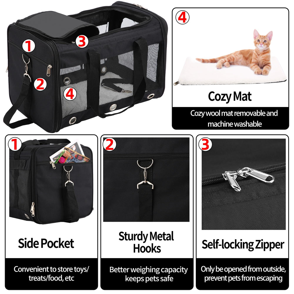 SWUVVI soft-sided carrier folded for compact storage