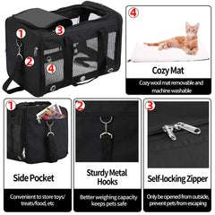 SWUVVI soft-sided carrier folded for compact storage