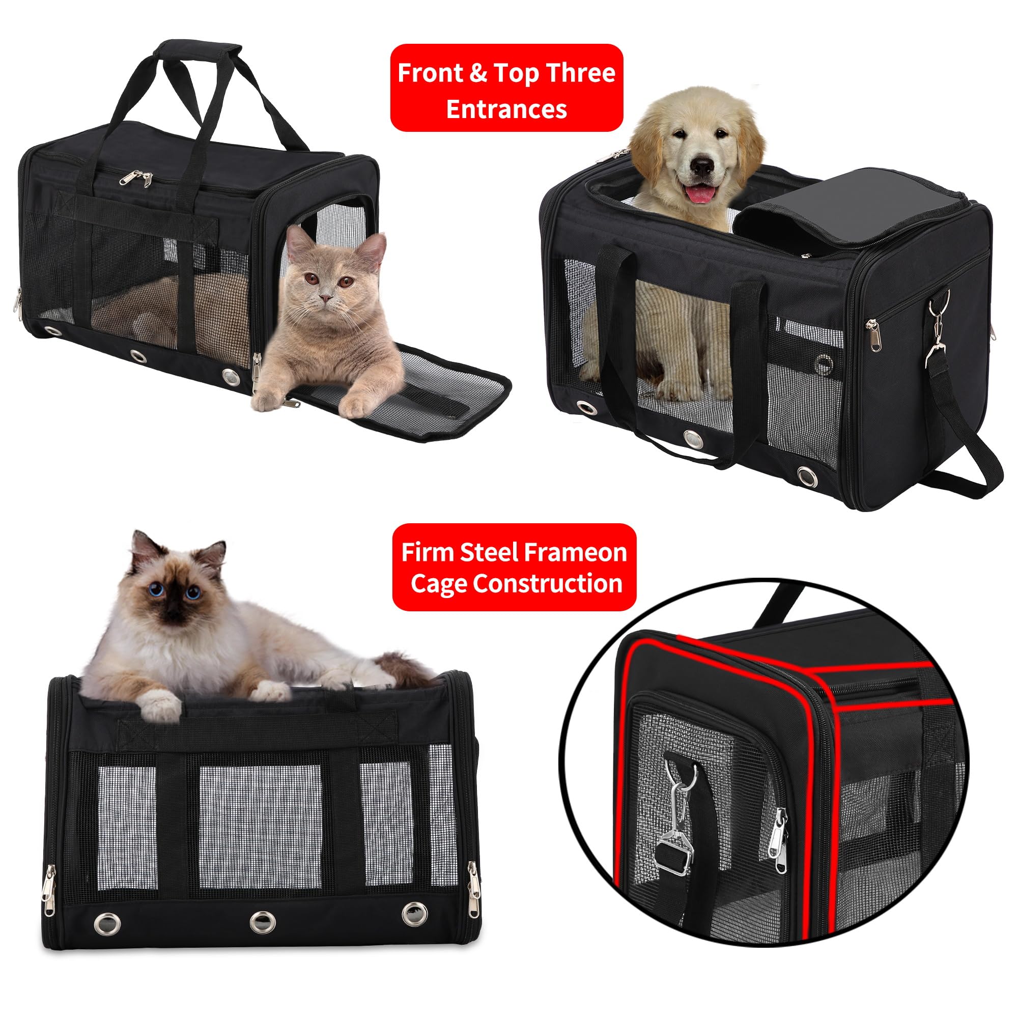 SWUVVI soft-sided carrier mesh windows emphasize ventilation