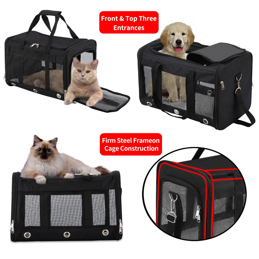 SWUVVI soft-sided carrier mesh windows emphasize ventilation