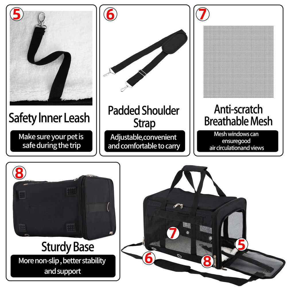 SWUVVI soft-sided carrier removable mat highlights machine washable layer